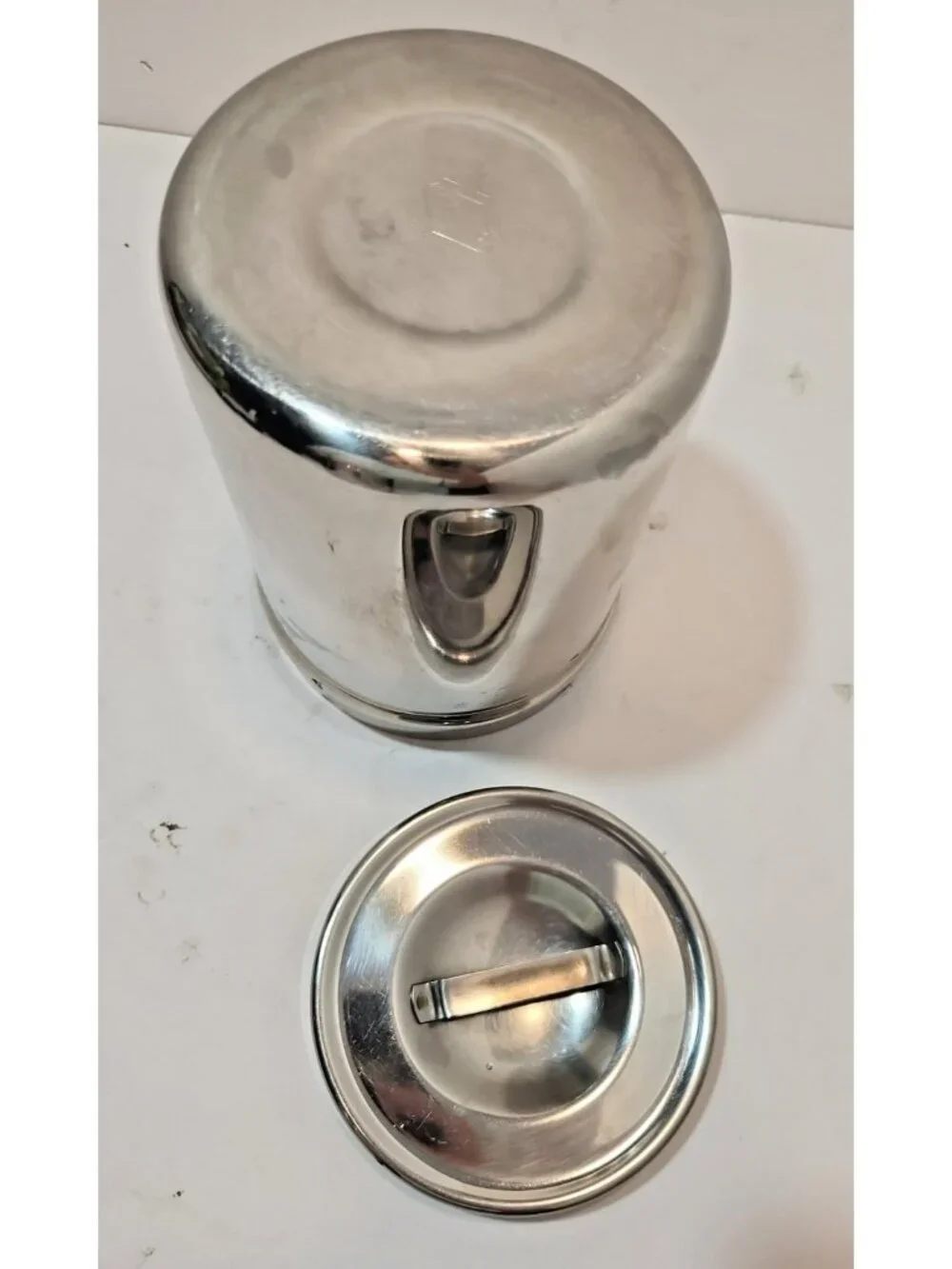 Vtg Stainless Steel Canisters W/ Medical Lid - Set of 2  Vollrath 8802 Polar 3J